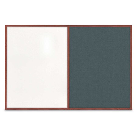 United Visual Products Slim Style Indoor Enclosed Corkboard, 42 UVRDS42SBH-WHITE-COBACC